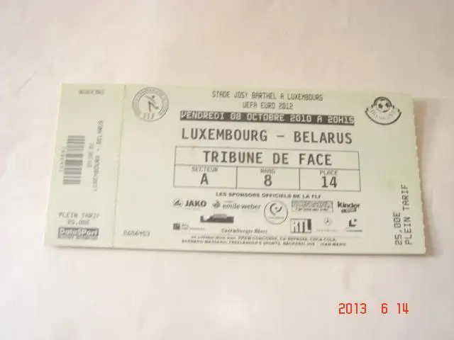 Люксембург --Беларусь..2010