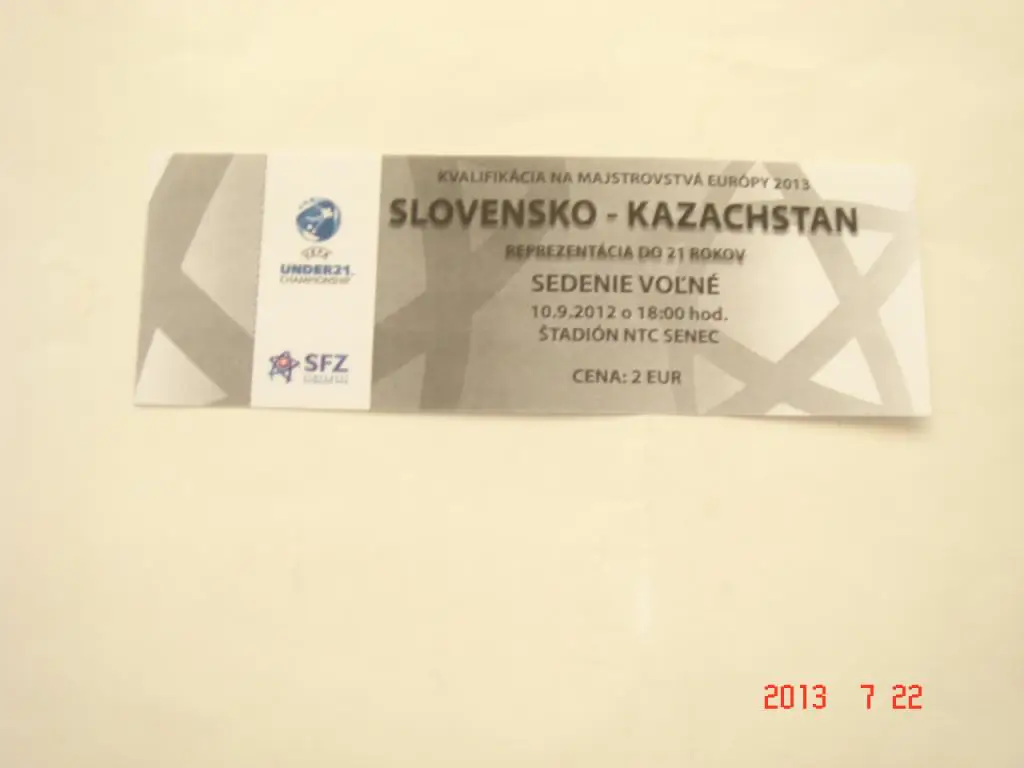 Словакия-Казахстан 2012 , U -21