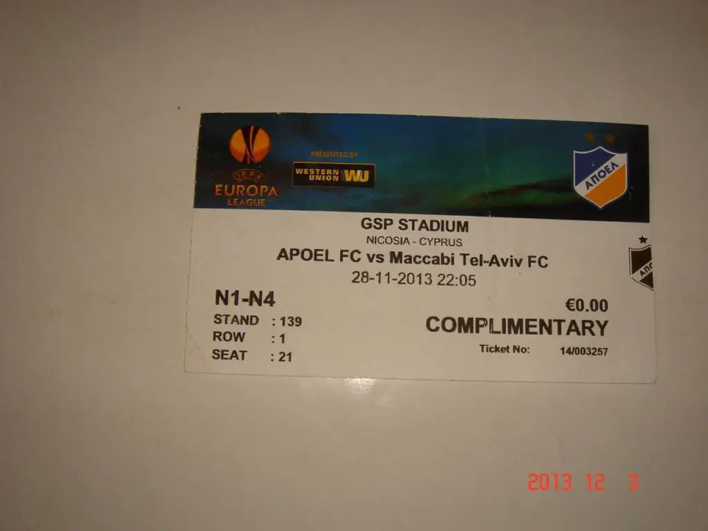 Апоел -- Маккаби Тел - Авив2013