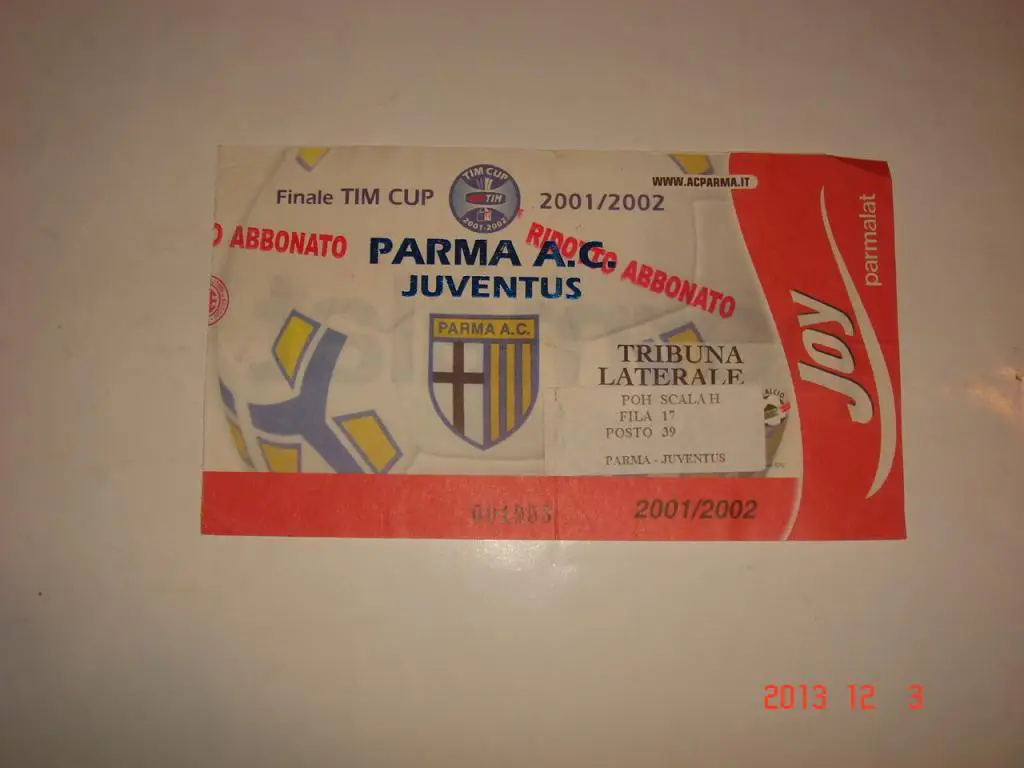 Парма -- Ювентус2001. Финал куб.Италии