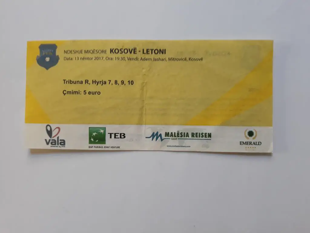 Косово -латвия 2017