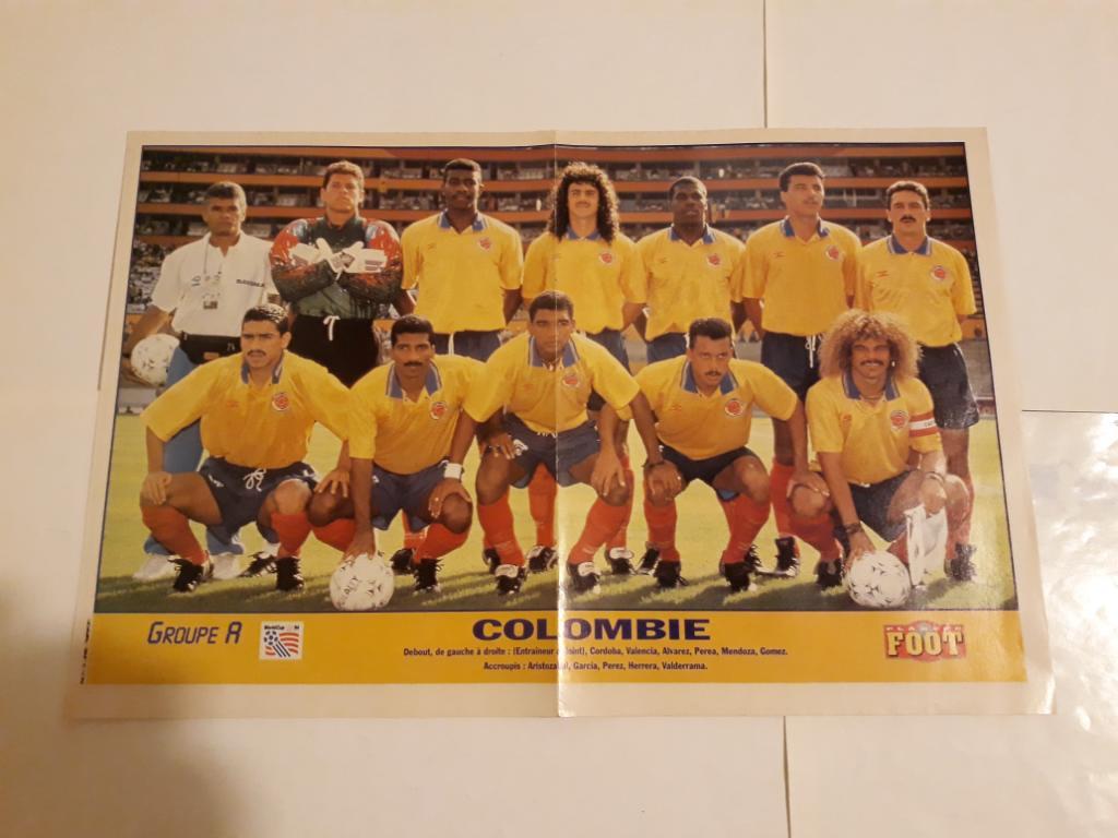 Двойной постер.1Сб. Колумбия 94 + Сб. Белгия 94