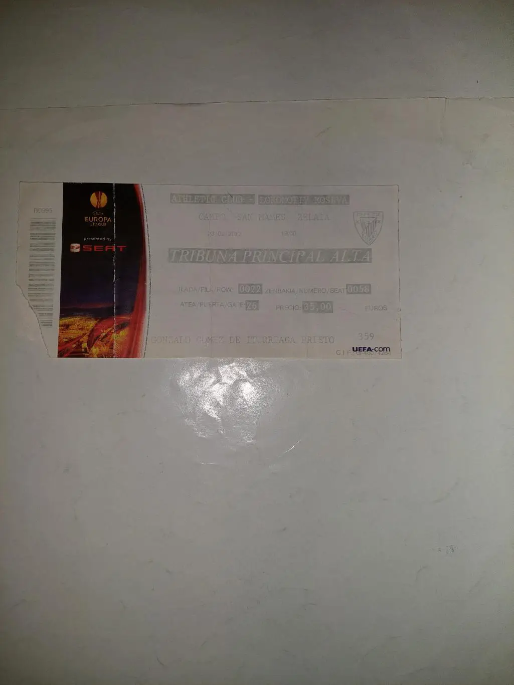 Бильбао-Локомотив М,2012