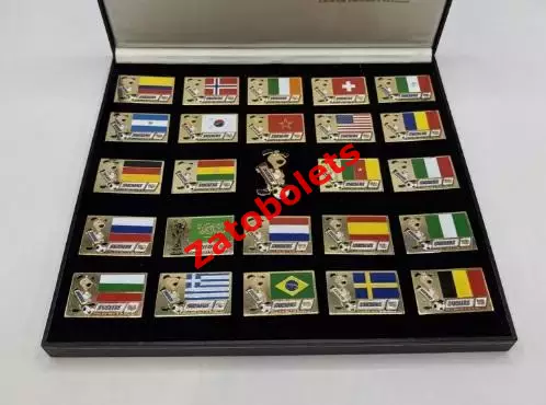 Футбол Чемпионат Мира 1994 США Набор знаков Участники Сникерс Snickers 2 вид 2