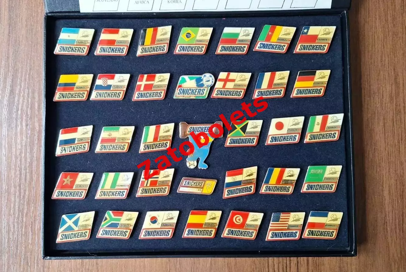 Футбол Чемпионат Мира 1994 США Набор знаков Участники Сникерс Snickers