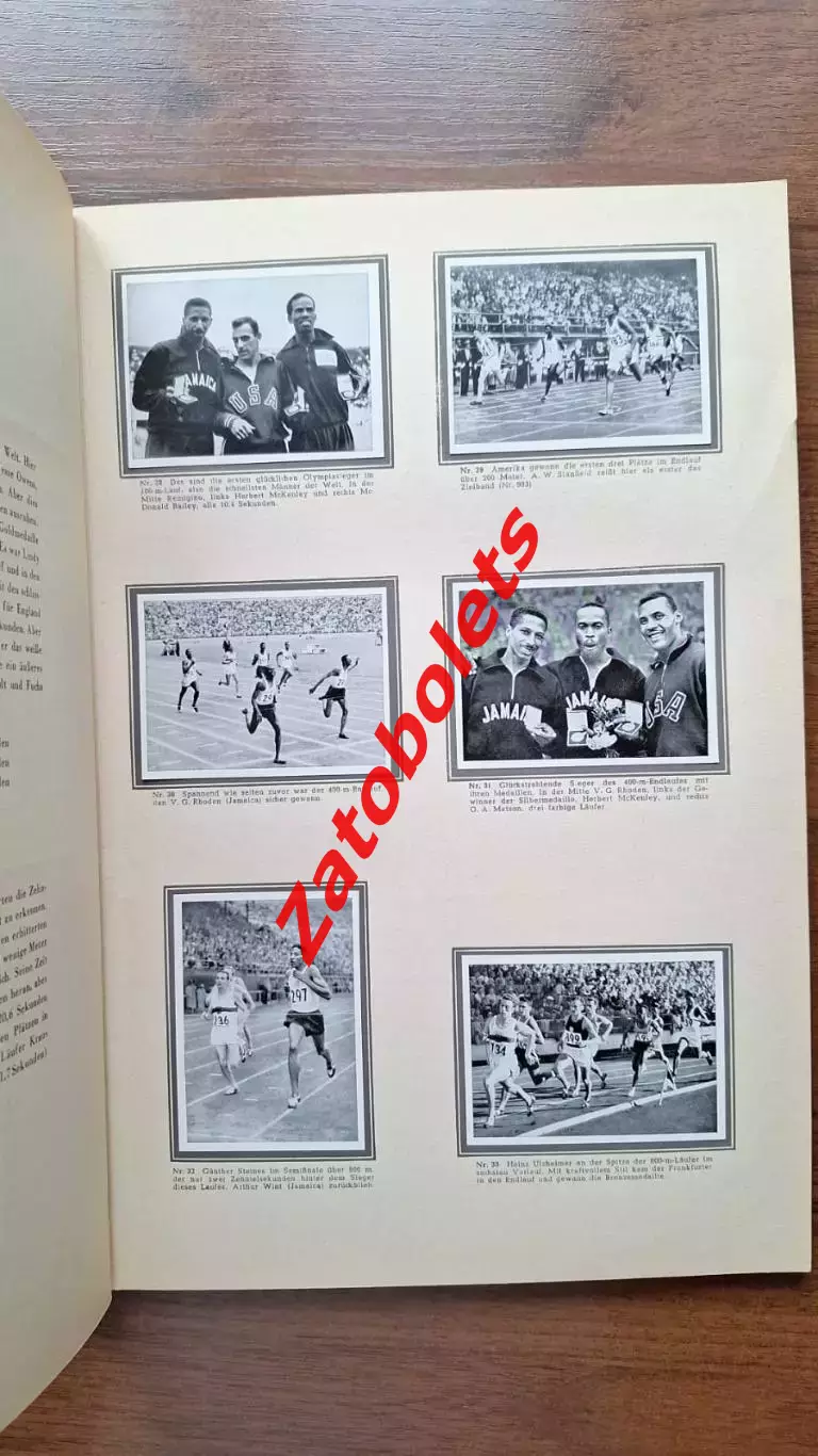 Фотоальбом Летние Олимпийские Игры Олимпиада 1952 Хельсинки ИТОГИ 3