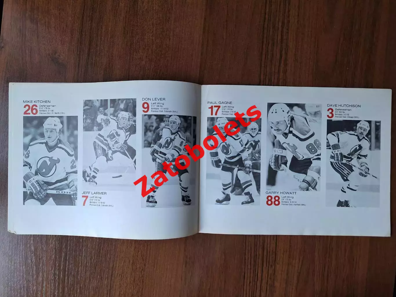 Фотоальбом Нью-Джерс Девилз США 1982-1983 НХЛ 2