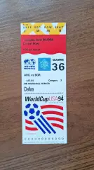 билет Аргентина - Болгария 1994 Чемпионат Мира