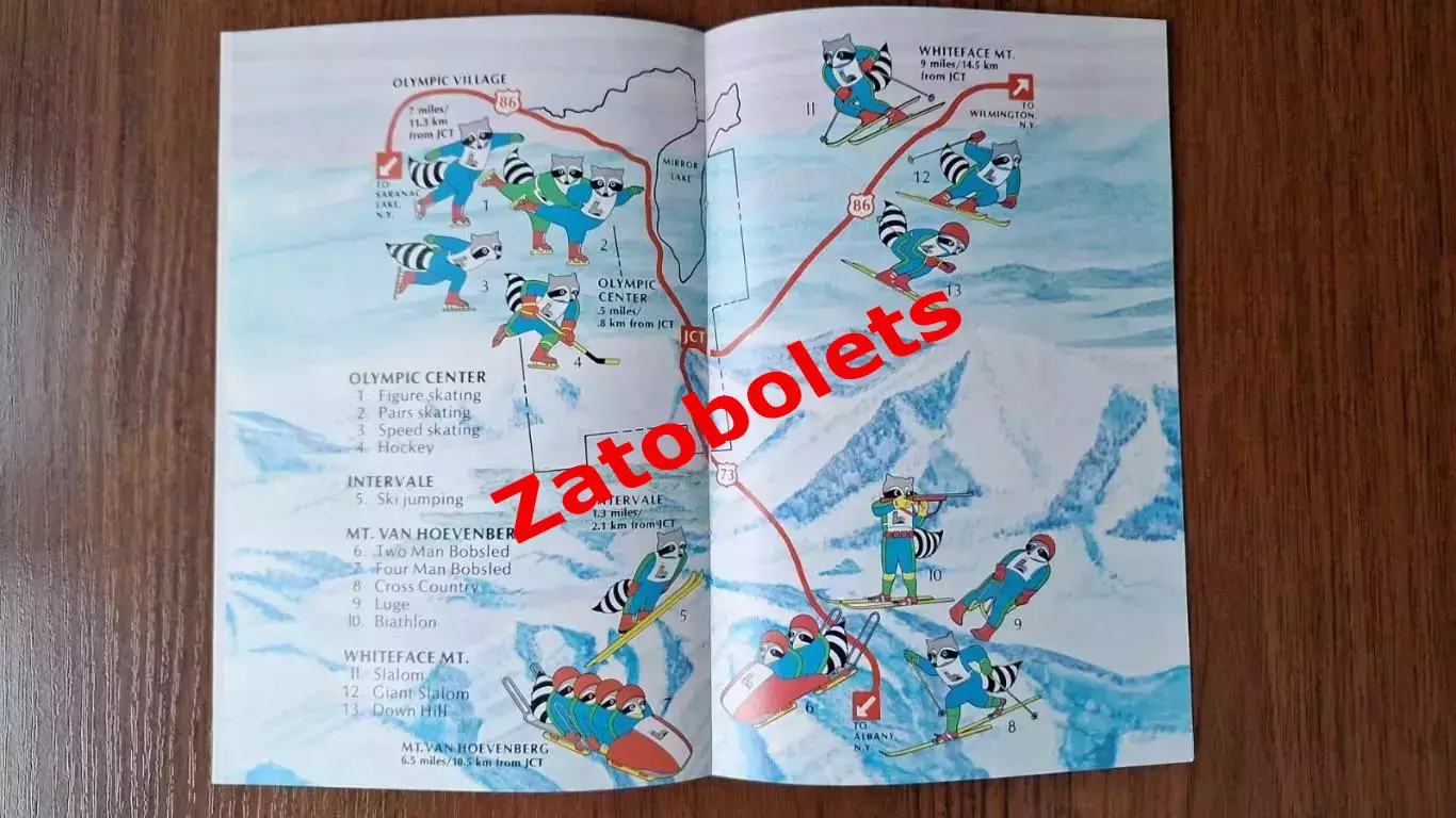 Олимпийские Игры Олимпиада Лейк-Плэсид 1980 США Книга фактов 2