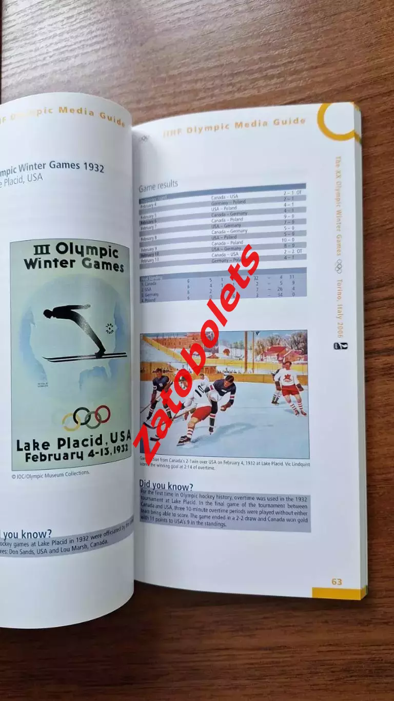 Олимпийские Игры Олимпиада 2006 Турин Италия / сборная России офиц. выпуск ИИХФ 1