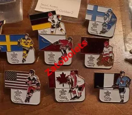 Хоккей Олимпийские Игры Олимпиада 1988 Калгари сборная СССР Канада США Швеция