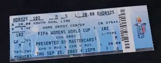 Билет Гана - Россия 2003 Чемпионат Мира Женщины