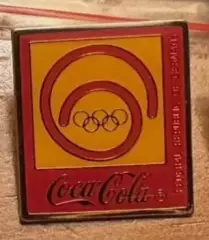 Знак Олимпийские Игры Олимпиада 1988 Калгари спонсор Coca-Cola