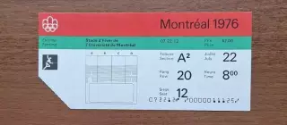 билет Фехтование 22.07.76 Олимпийские Игры Олимпиада 1976 Монреаль Канада