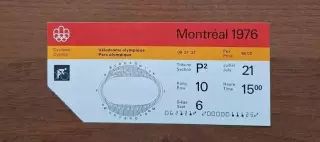 билет Велоспорт 21.07.76 Олимпийские Игры Олимпиада 1976 Монреаль Канада