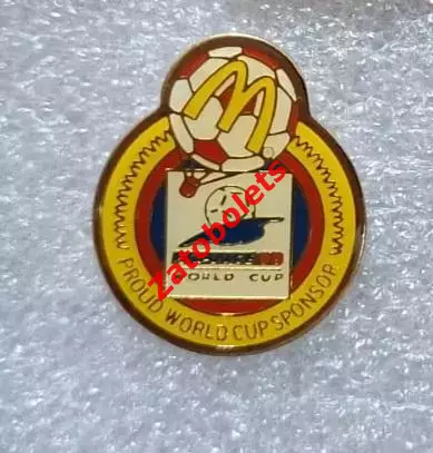 Футбол Чемпионат Мира 1998 Франция McDonald's Макдональдс