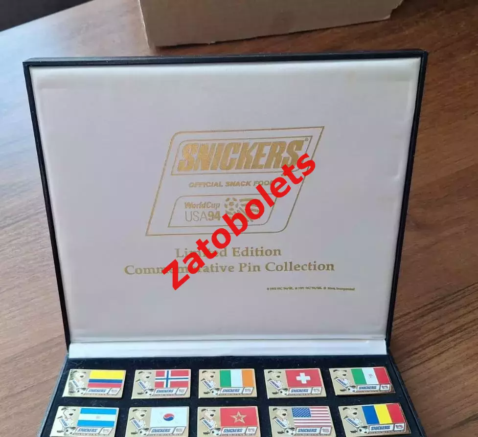 Футбол Чемпионат Мира 1994 США Набор знаков Участники Сникерс Snickers 3