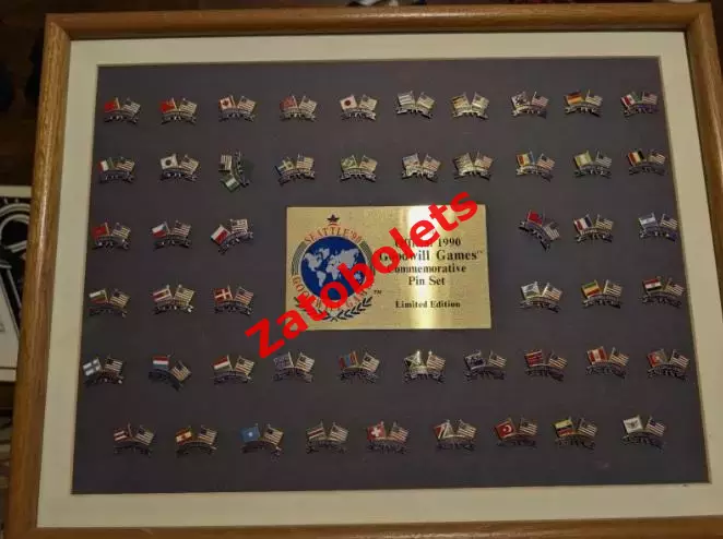 Знаки Игры доброй воли 1990 Сиэттл США Страны флаги СССР