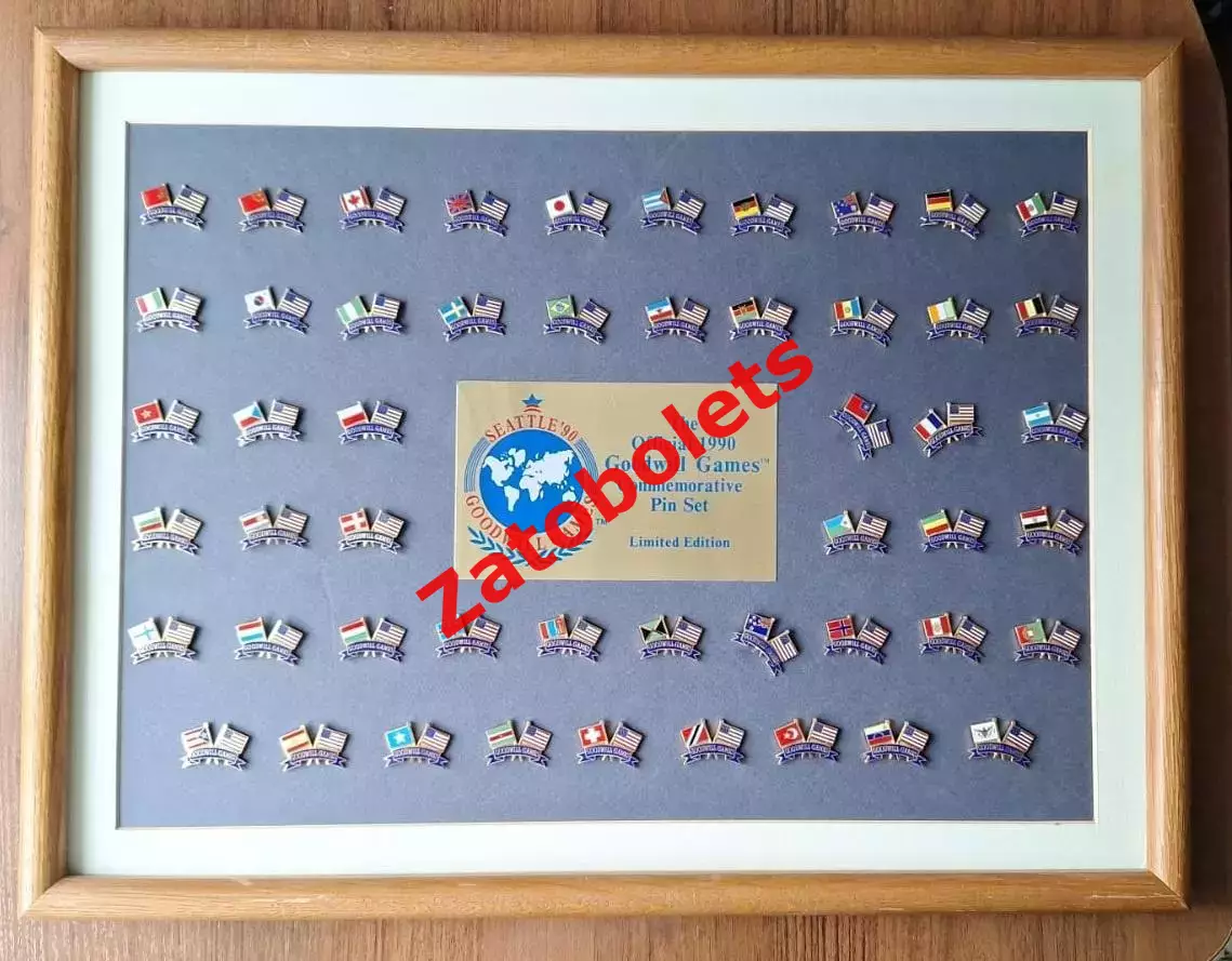 Знаки Игры доброй воли 1990 Сиэттл США Страны флаги СССР