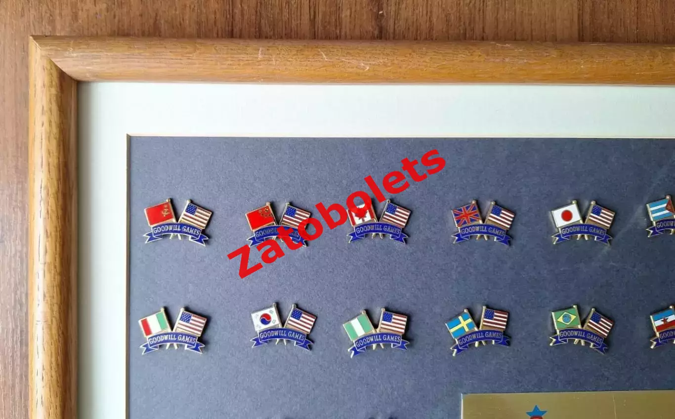 Знаки Игры доброй воли 1990 Сиэттл США Страны флаги СССР 2