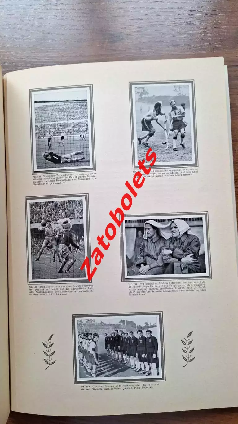 Фотоальбом Летние Олимпийские Игры Олимпиада 1952 Хельсинки ИТОГИ 6