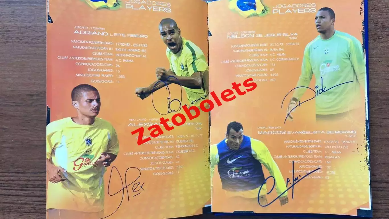 Бразилия Кака Роберто Карлос Роналдиньо Роналдо Кафу Лусио Дида Майкон Жуниньо 2