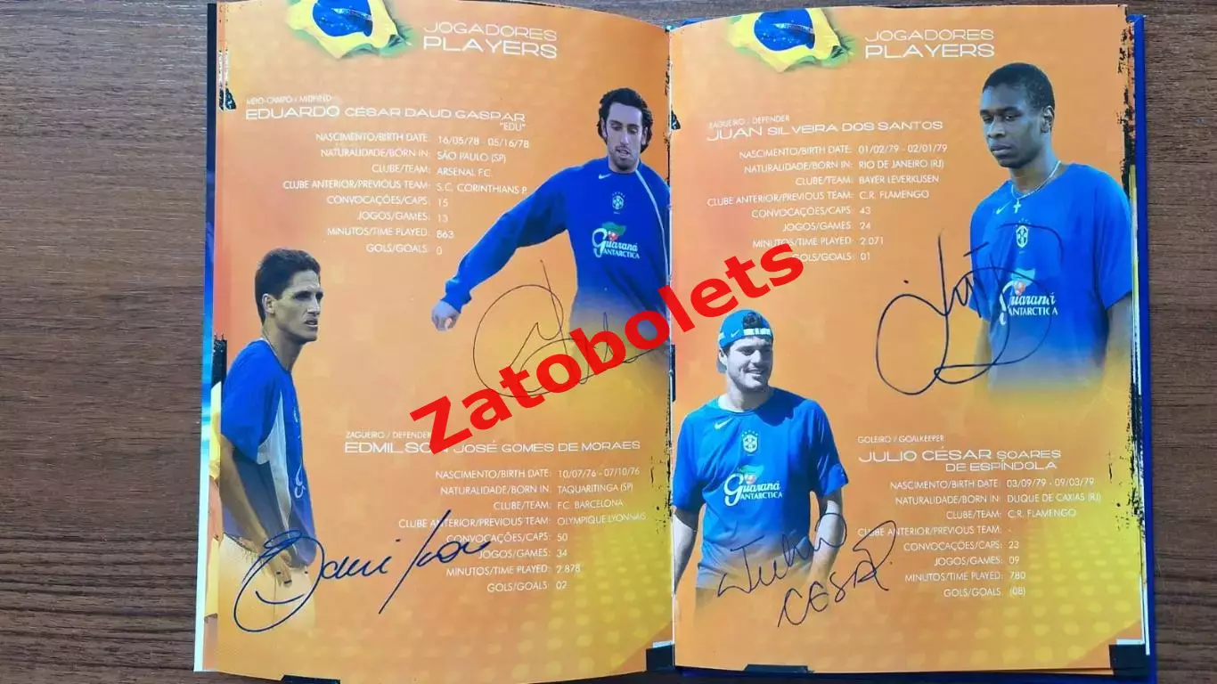 Бразилия Кака Роберто Карлос Роналдиньо Роналдо Кафу Лусио Дида Майкон Жуниньо 3