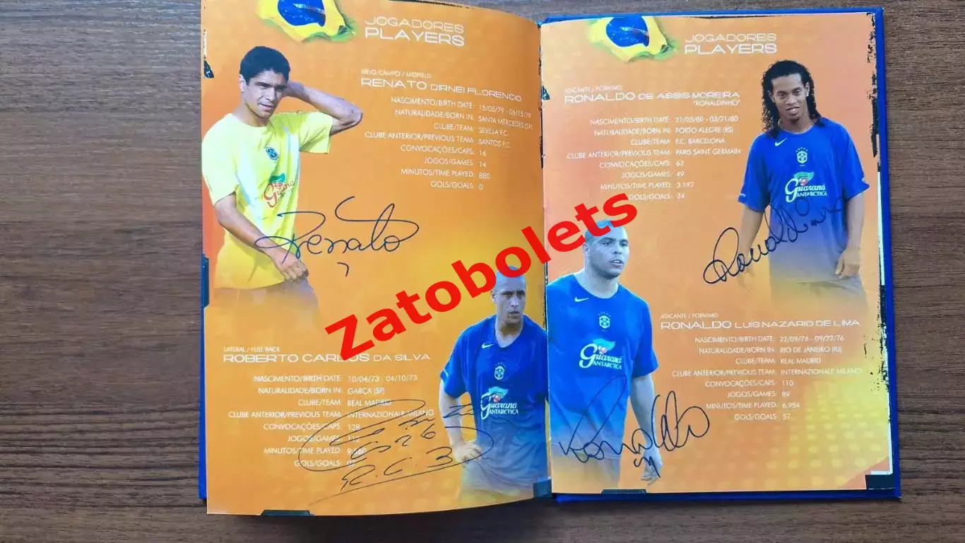 Бразилия Кака Роберто Карлос Роналдиньо Роналдо Кафу Лусио Дида Майкон Жуниньо 7