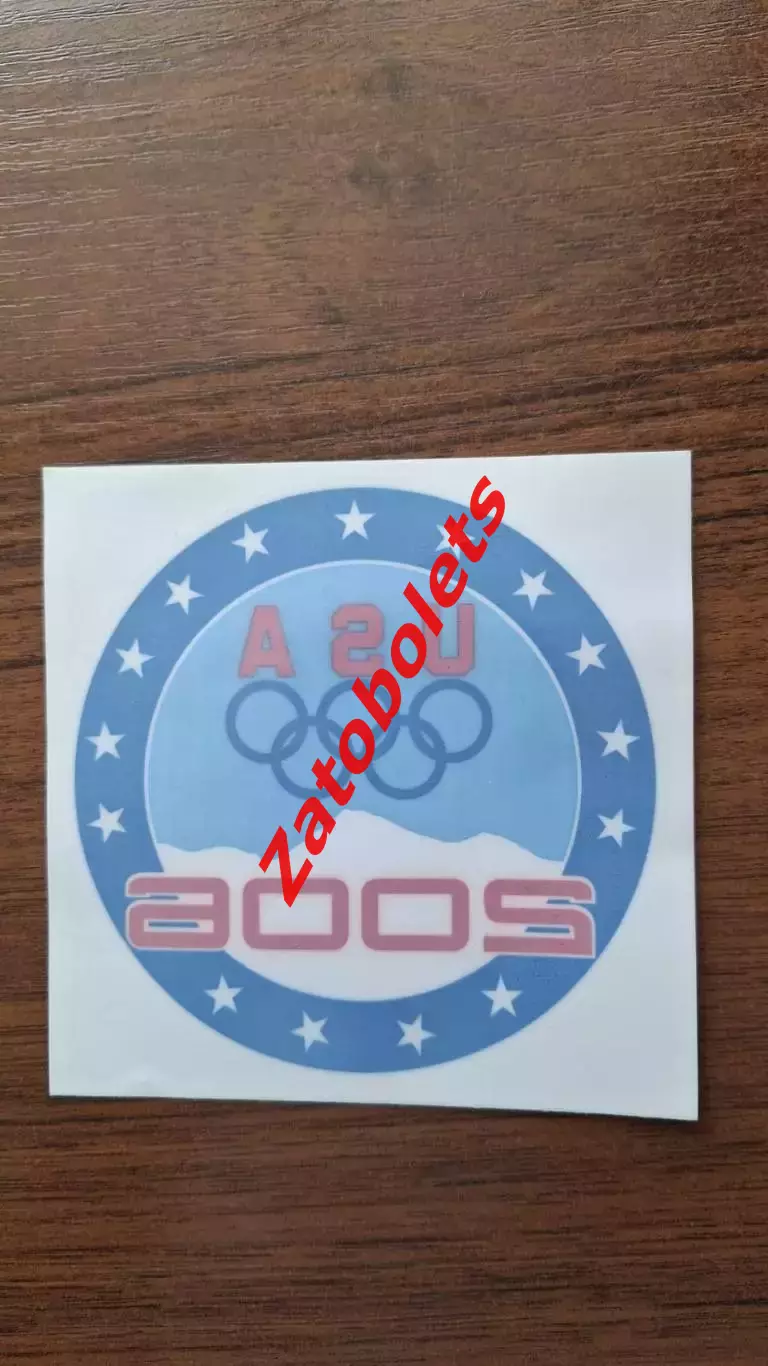 Наклейка-переводка Олимпийские игры Олимпиада 2006 сборная США