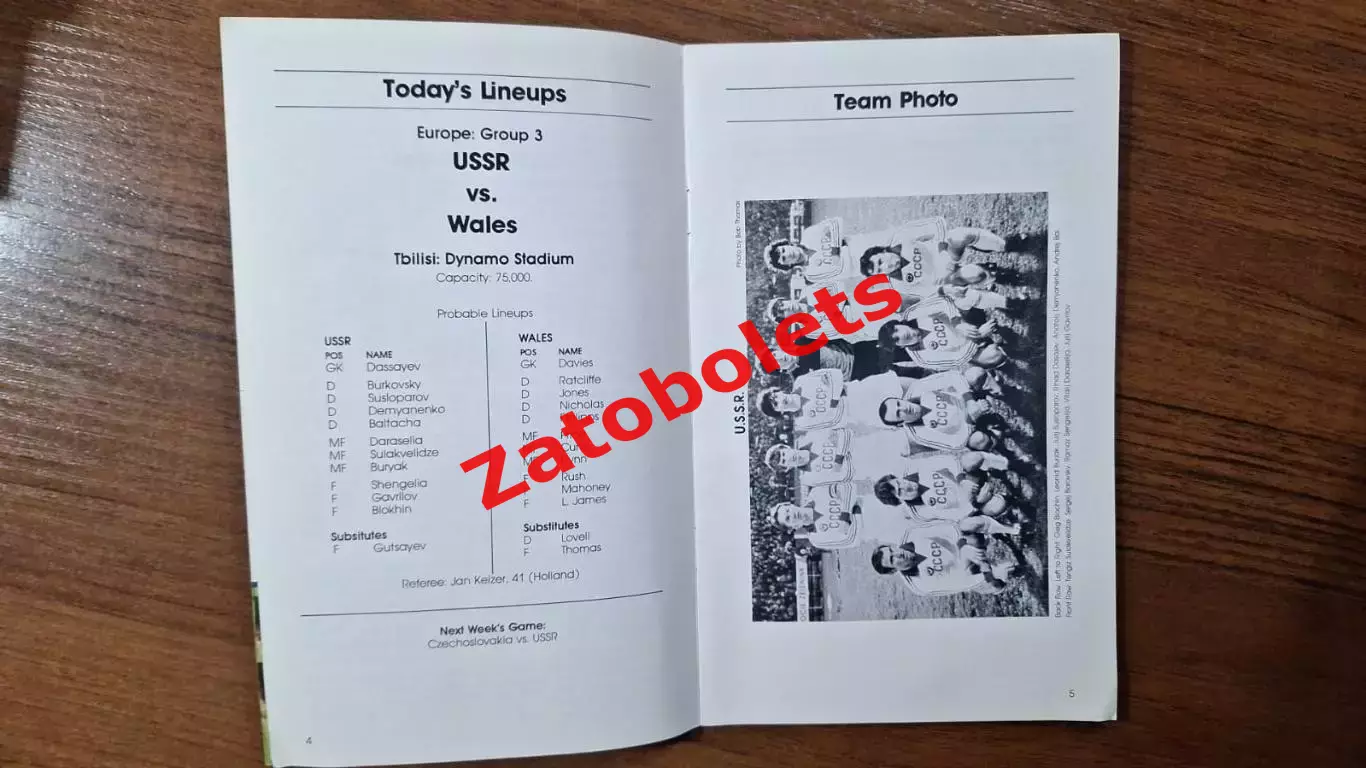СССР - Уэльс 1981 Отборочный матч Чемпионата Мира 1982 Globe Kicker Блохин 1