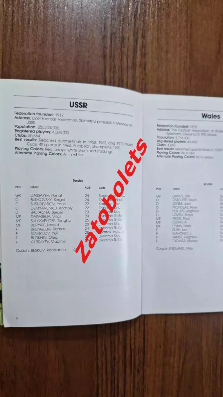 СССР - Уэльс 1981 Отборочный матч Чемпионата Мира 1982 Globe Kicker Блохин 2