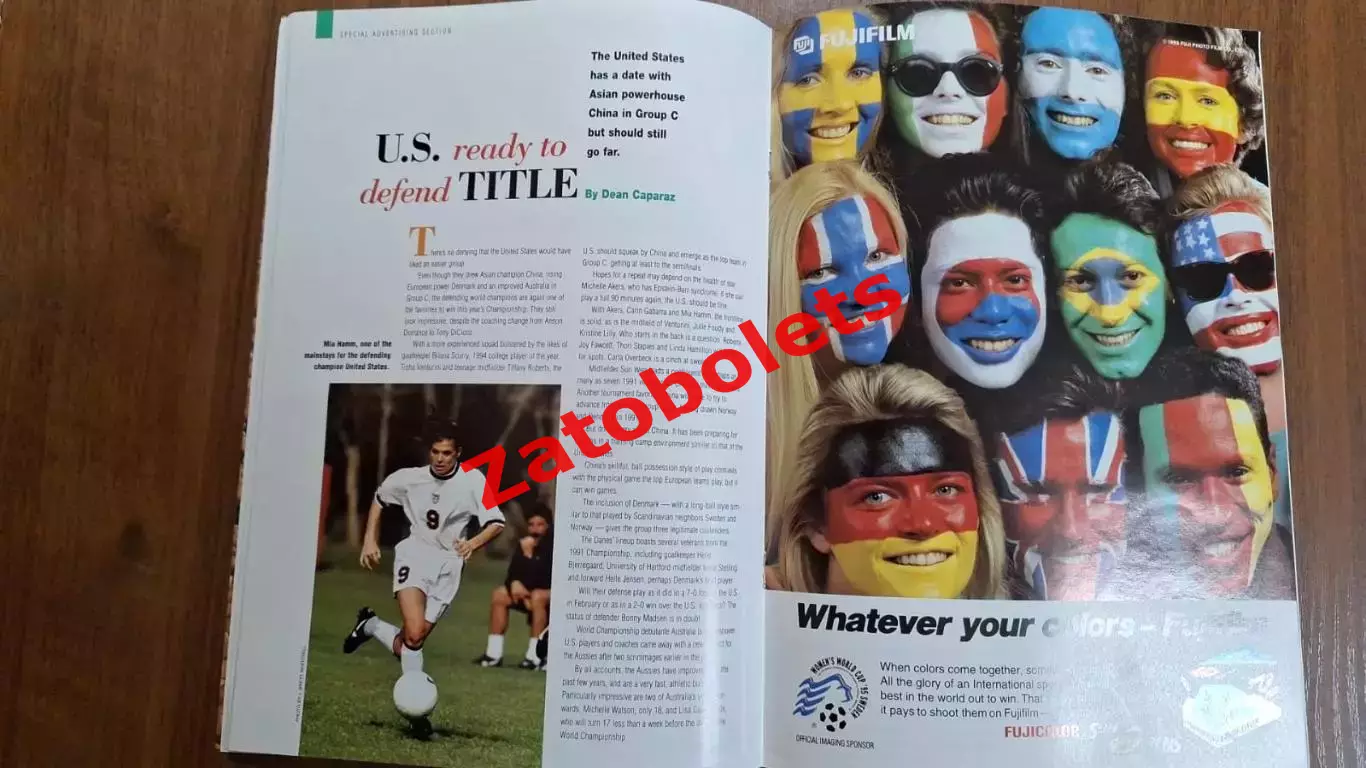 Чемпионат Мира 1995 Швеция Женщины гид Soccer America 3