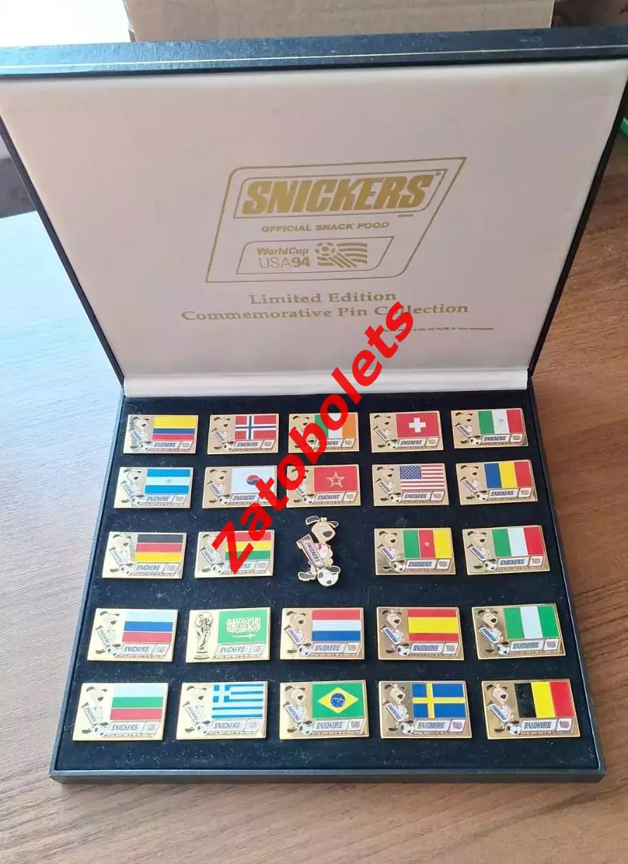 Футбол Чемпионат Мира 1994 США Набор знаков Участники Сникерс Snickers