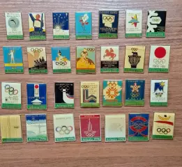 Значки Олимпийские игры эмблема логотип 1932 1996 Атланта США Олимпиада история