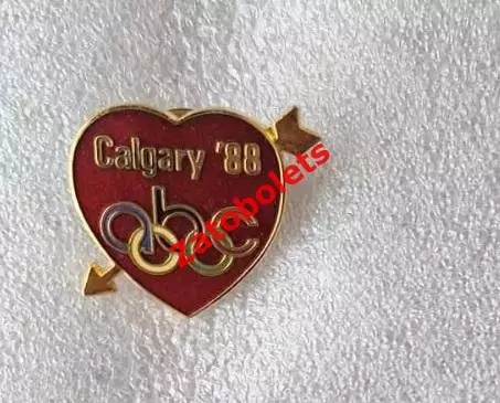 Олимпийские Игры Олимпиада 1988 Калгари Канада abc 4 сердце стрела