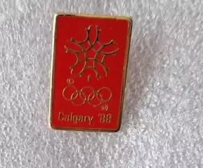 Знак Олимпийские Игры Олимпиада 1988 Калгари