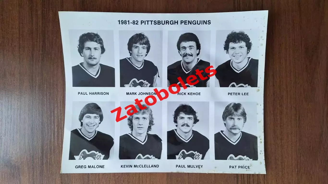 Хоккей НХЛ Питтсбург Пингвинз 1981-1982