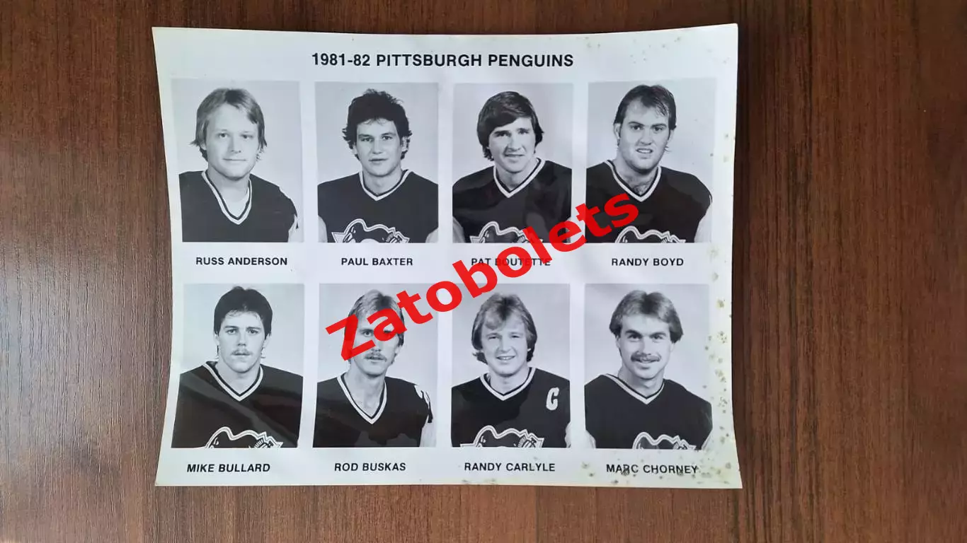Хоккей НХЛ Питтсбург Пингвинз 1981-1982 4