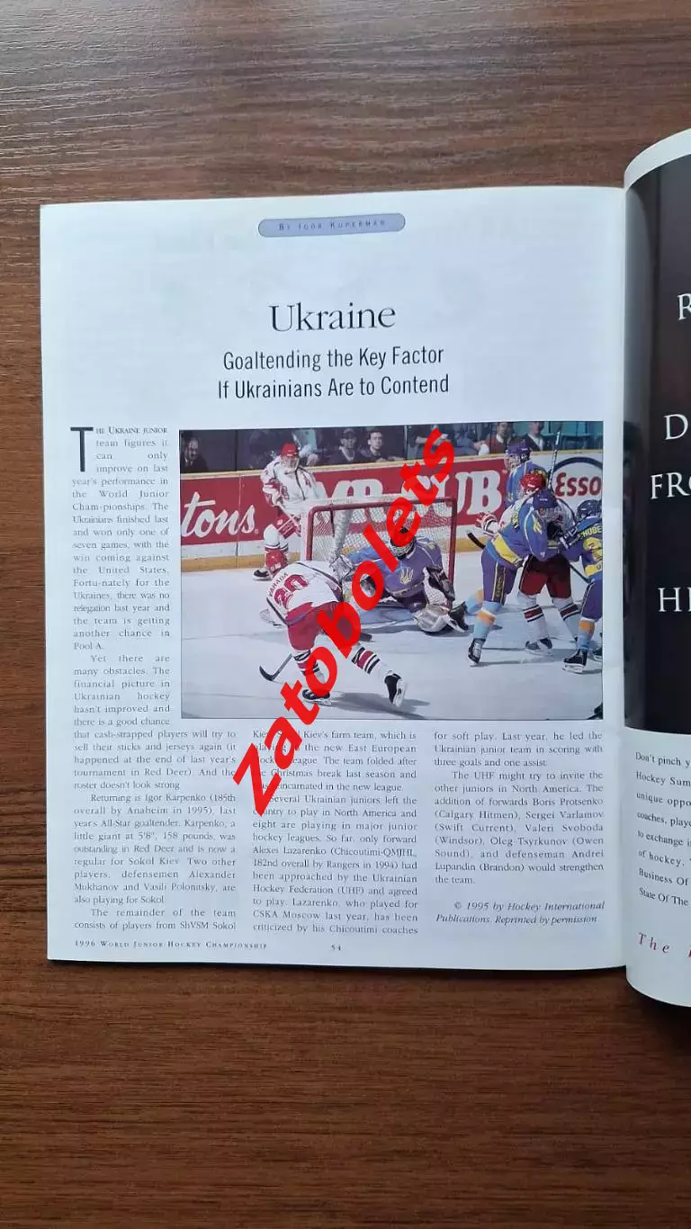 Чемпионат Мира 1996 США Молодежный Россия Украина 5