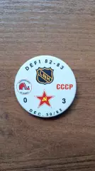 Знак Хоккей Квебек Нордикс Канада НХЛ - Сборная СССР 30.12.1982