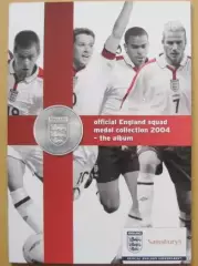 Англия сборная Медали Жетоны Чемпионат Европы 2004 — полный комплект