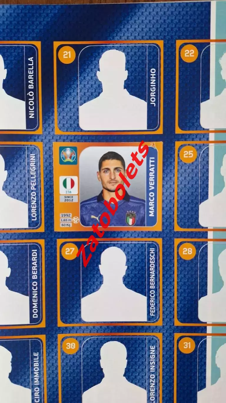 Журнал альбом Панини PANINI Чемпионат Европы ЕВРО 2020 2021 (+ 6 наклеек) 2