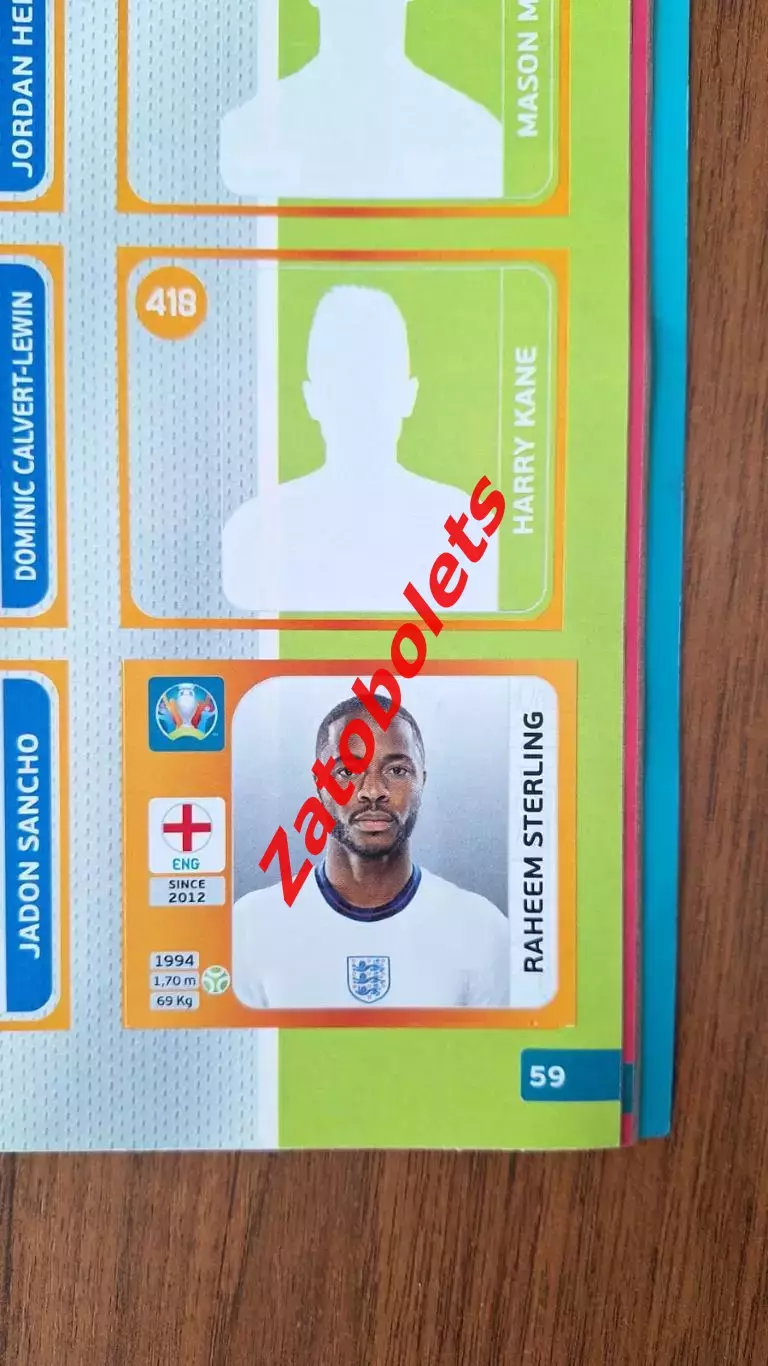 Журнал альбом Панини PANINI Чемпионат Европы ЕВРО 2020 2021 (+ 6 наклеек) 6