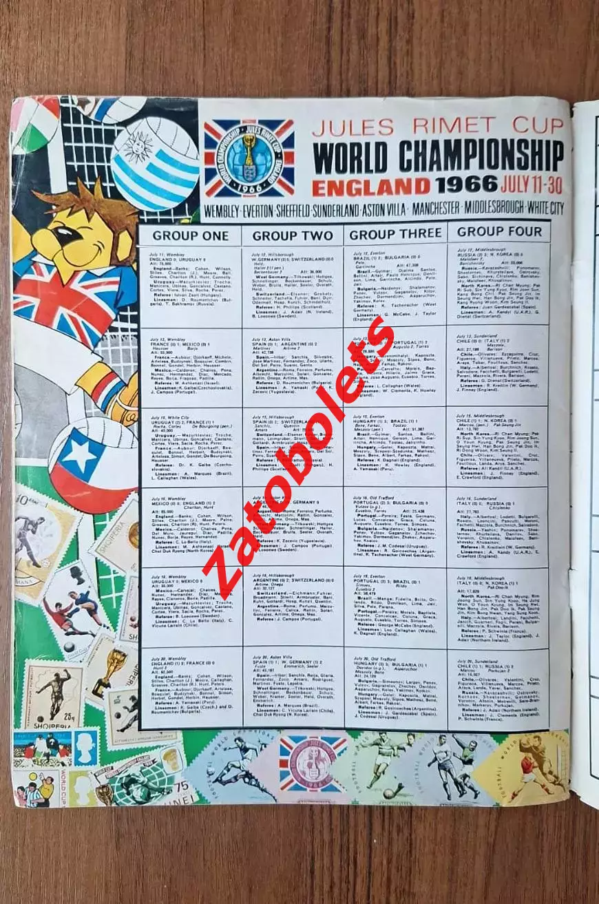 Чемпионат Мира 1966 Англия Программа Daily Express Сборная СССР Итоги Бокс Али 6