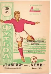 Таврия Симферополь - Хеми Галле ГДР 1975