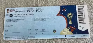 билет Чемпионат Мира ЧМ Россия 2018 Англия - Бельгия