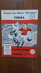 Атлетико Мадрид Испания - Фиорентина Италия 1962 Кубок Кубков Финал