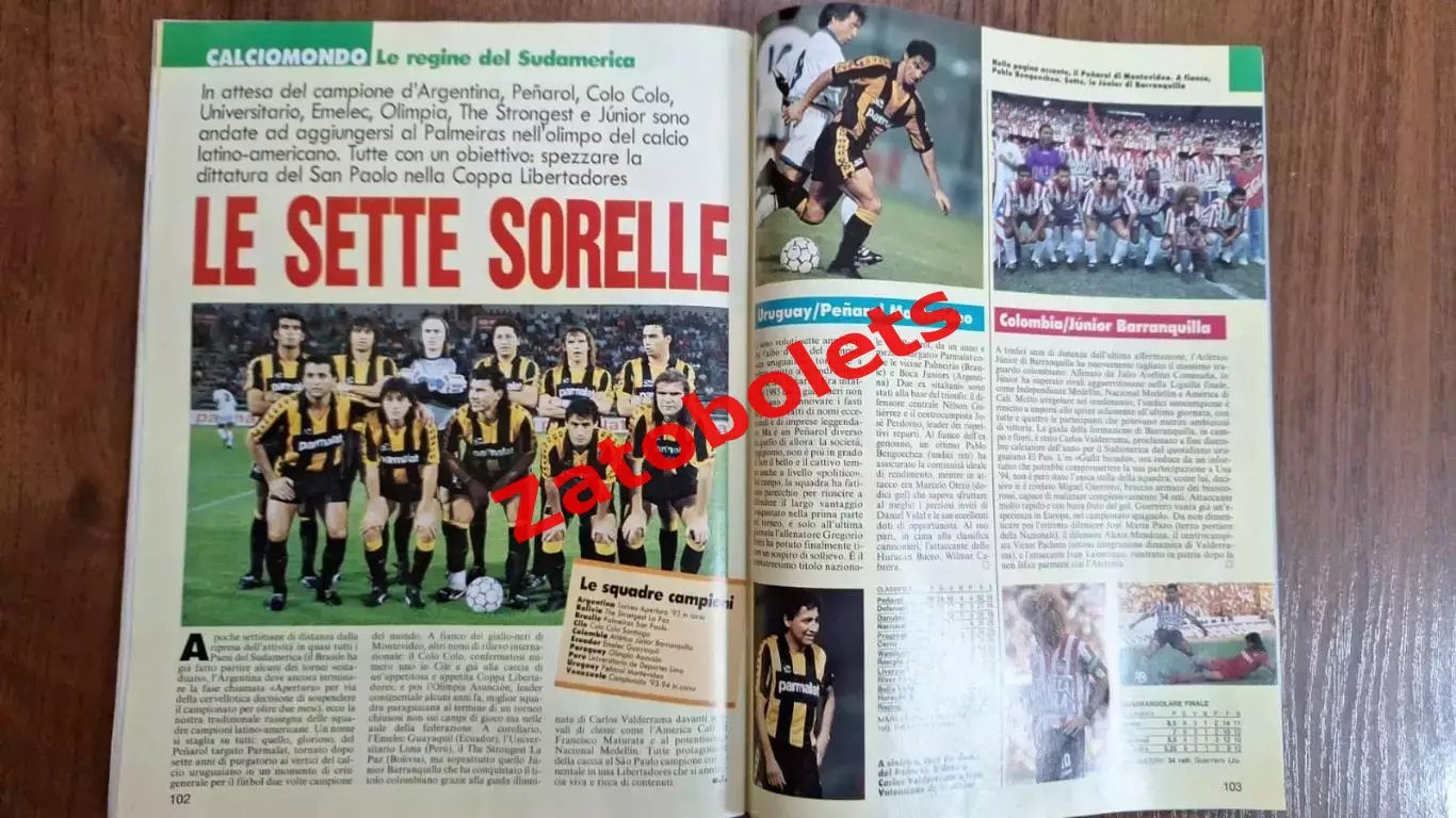 Guerin Sportivo 9 - 1994 Гуэрин Спортиво Росси Бокс Южная Америка 5
