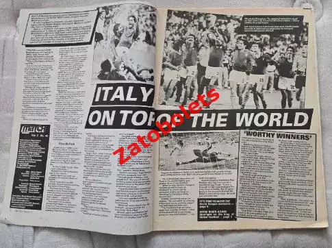 Италия - Германия 1982 Финал Match Weekly Football Magazin 1