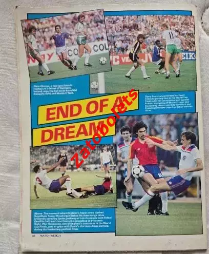 Италия - Германия 1982 Финал Match Weekly Football Magazin 2